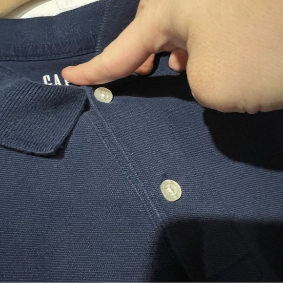 GAP Polo Shirt Pique Navy Blue Men’s size XL - Picture 4 of 5